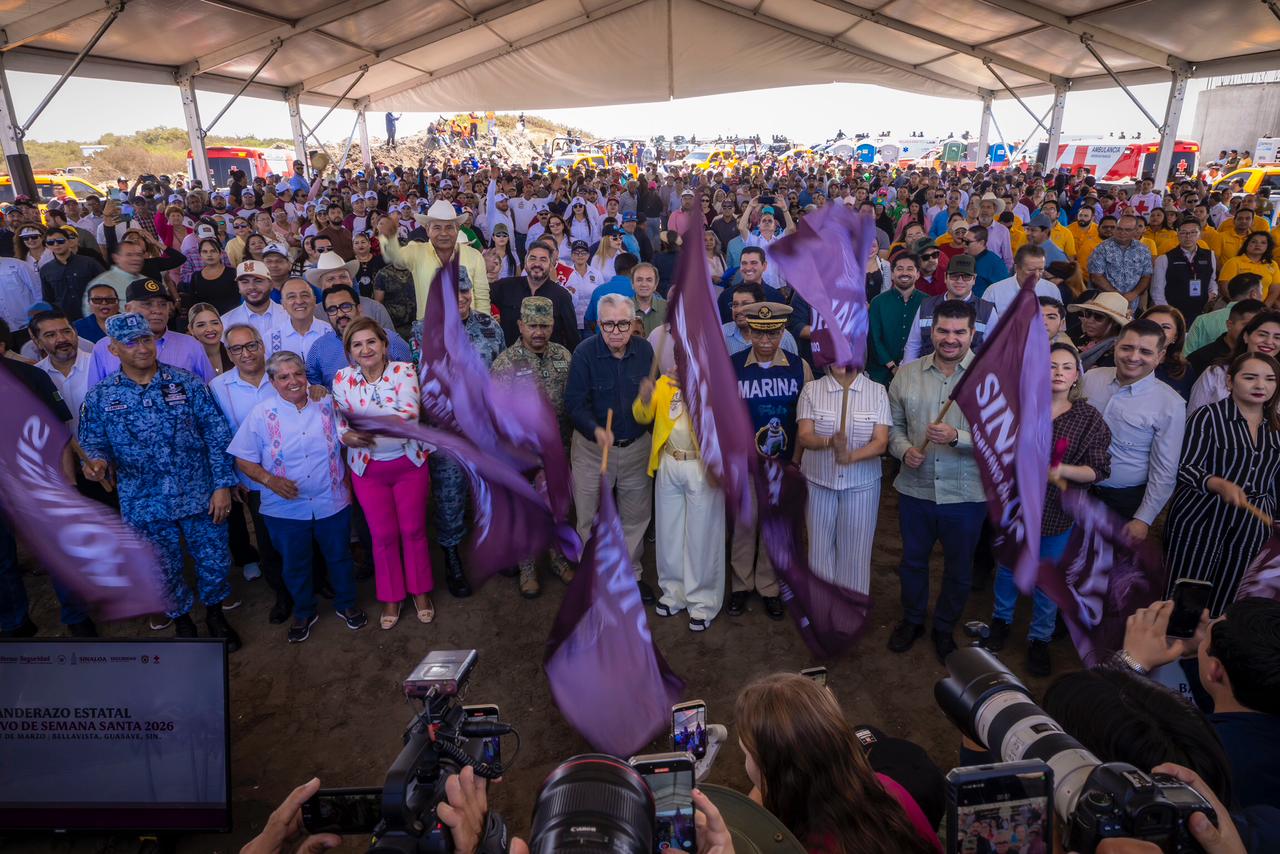 Gobernador Rocha Moya pone en marcha Operativo de Seguridad de Semana Santa 2026.